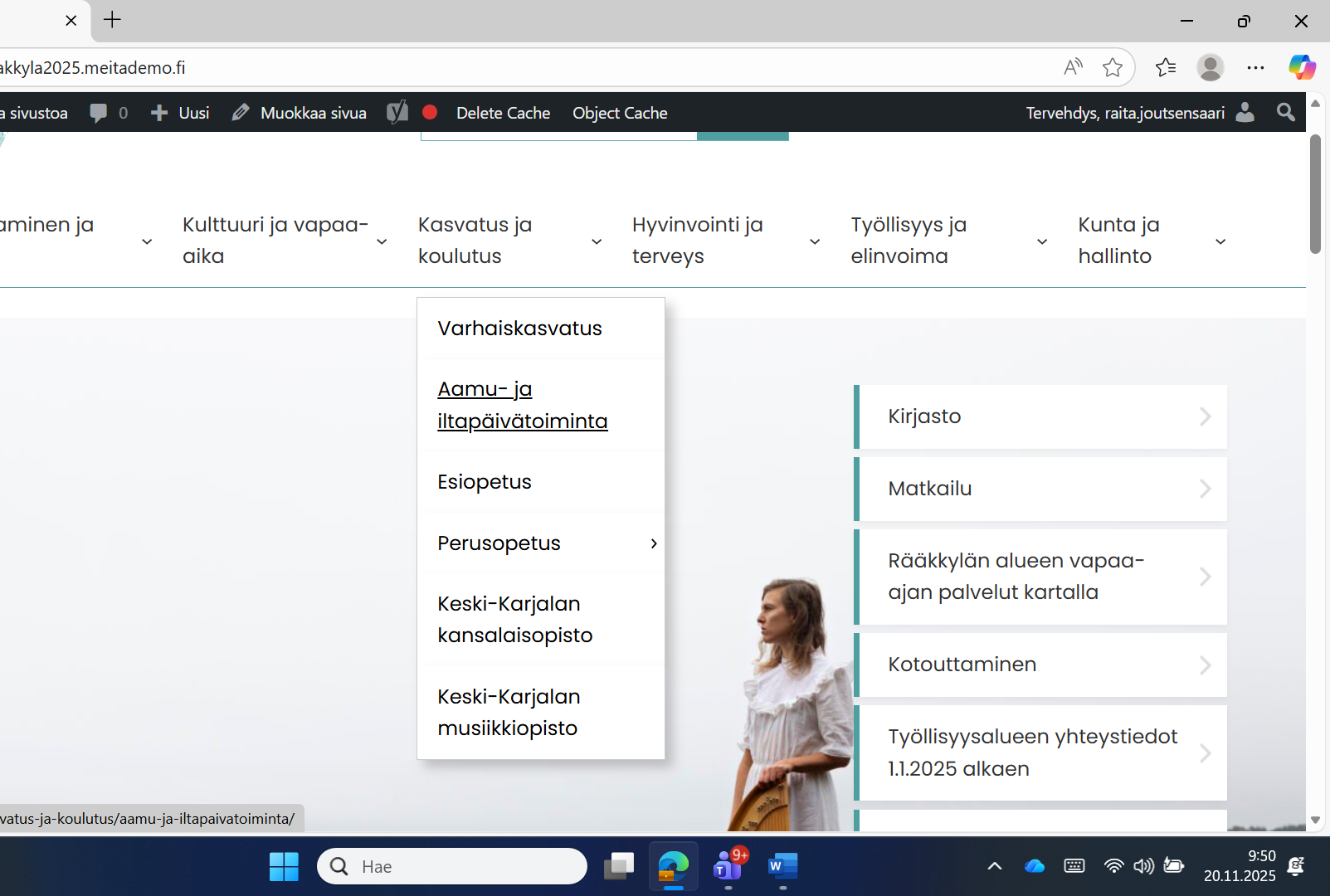 Rääkkylän verkkosivut uudistuivat