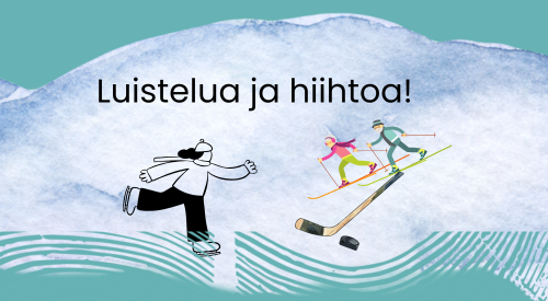 Jääkiekkokaukalo ja hiihtoladut