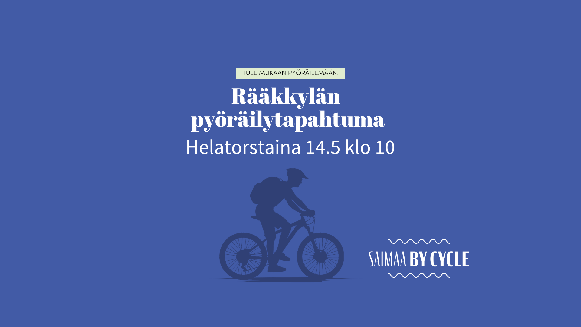 Helatorstaina pyöräillään yhdessä